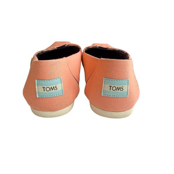 Toms x Meuf Paris Rosie The Riveter Coral Canvas Alpargata Classic Slip-On, Sz 7 - Picture 7 of 11